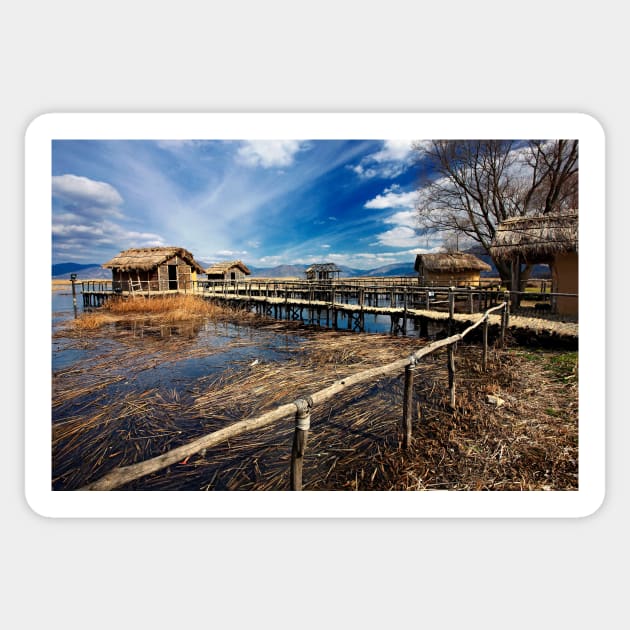 Dispilio - Prehistoric lakeside settlement Sticker by Cretense72